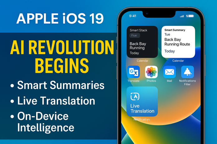 Apple Unveils AI-Powered iOS 19 with Smart App Summaries and Live Translation