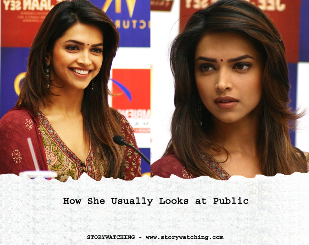 How She Usually Looks at Public