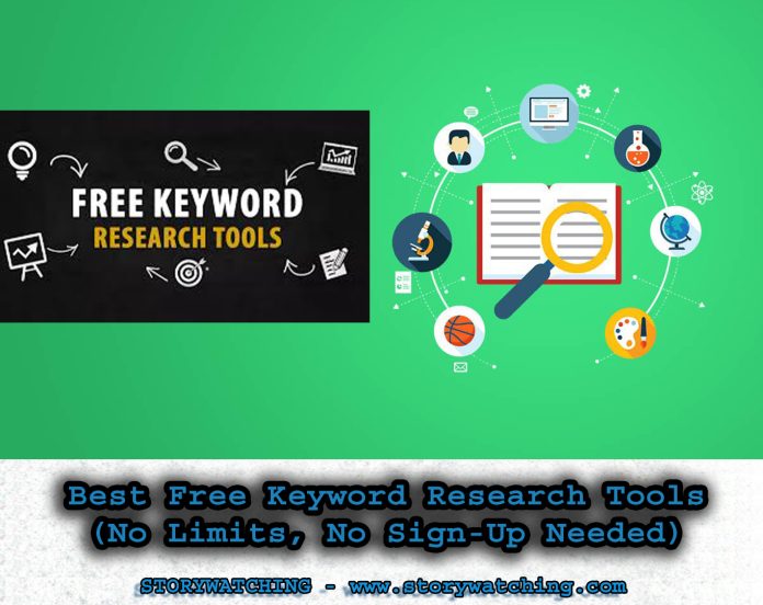 Best Free Keyword Research Tools (No Limits, No Sign-Up Needed)